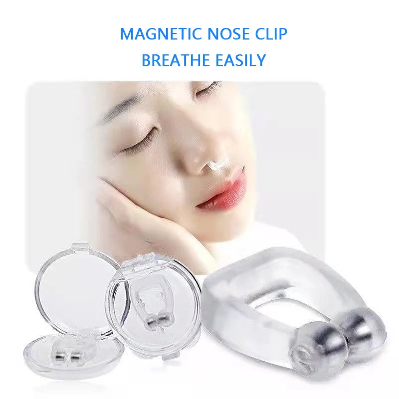 Anti Snore Stop Snoring Nose Clip Silicone Magnetic