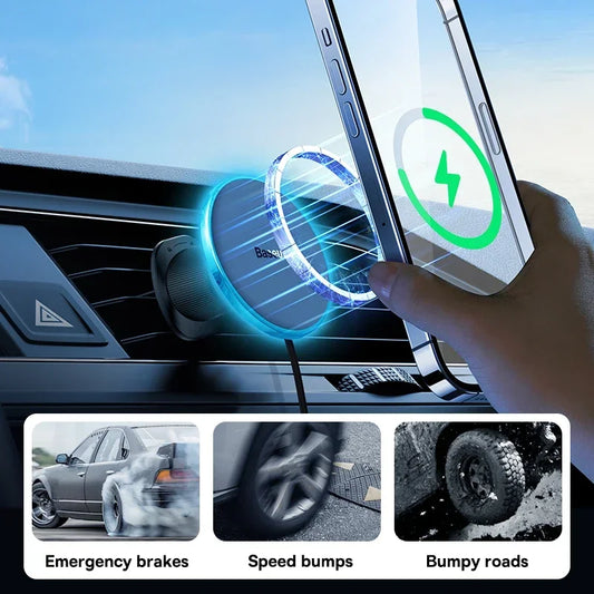 Magnetic Wireless Charger Car Phone Holder