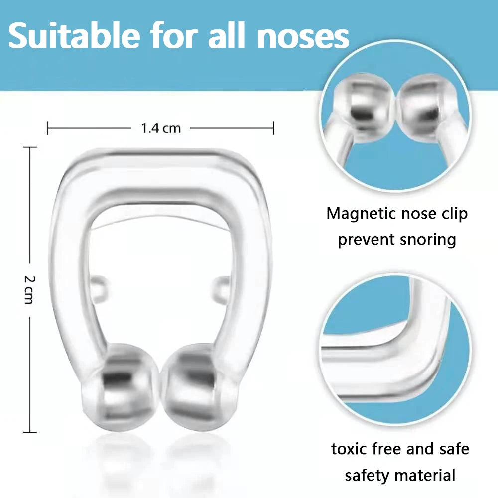 Anti Snore Stop Snoring Nose Clip Silicone Magnetic