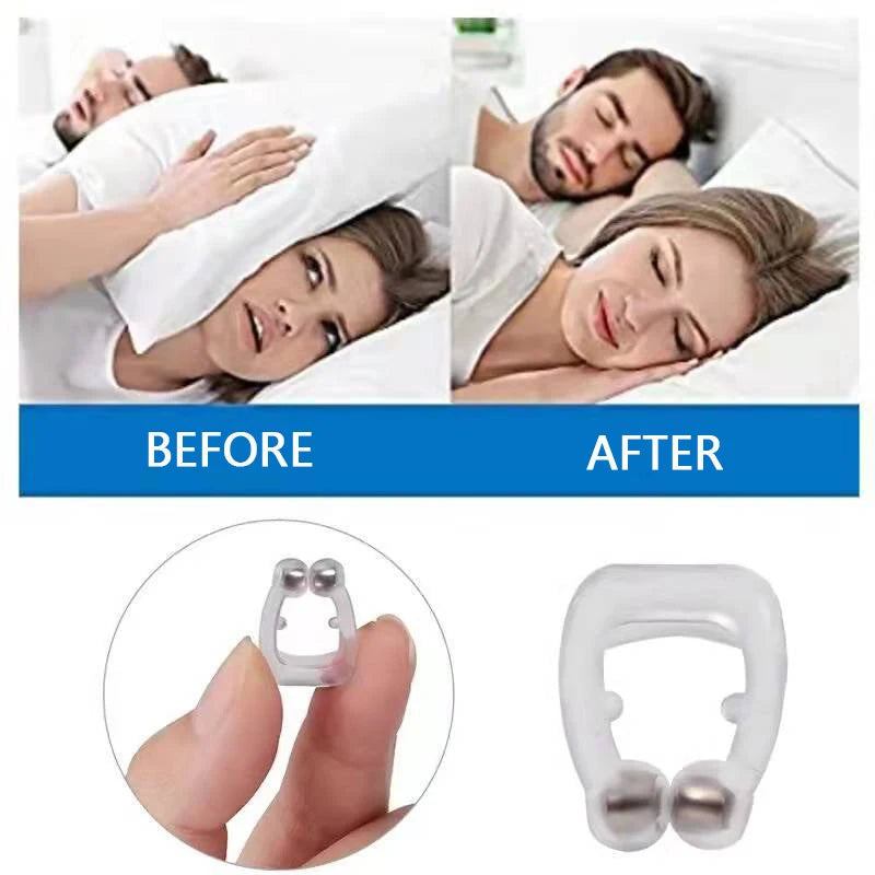 Anti Snore Stop Snoring Nose Clip Silicone Magnetic